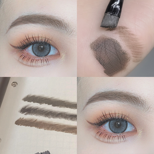 Tinte natural para cejas para una belleza a prueba de manchas con cepillo flexible fácil de dibujar